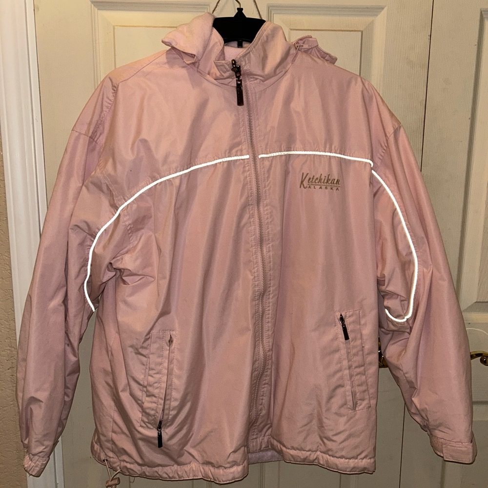 Reversible Pink Windbreaker Ketchikan Alaska